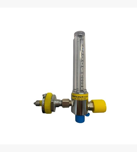 Flujómetro Oxígeno/aire comprimido de 15 L/min, con conector macho tipo Ohio